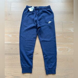 Nike Men’s Fleece Jogger Pants Size Medium Navy Blue NWT